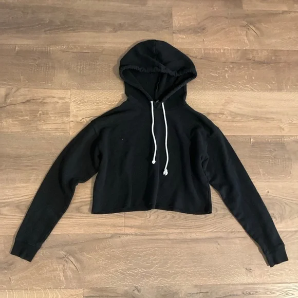 Wild Fable black cropped Hoodie, M - Picture 1 of 5
